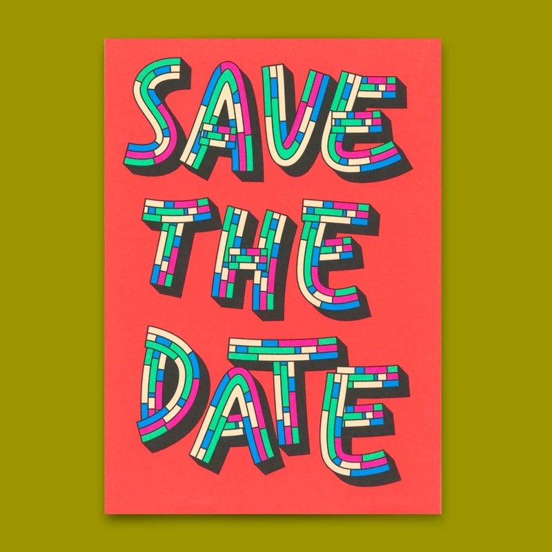 Postkarte "Save the Date" | Schöne Karte für Einladungen