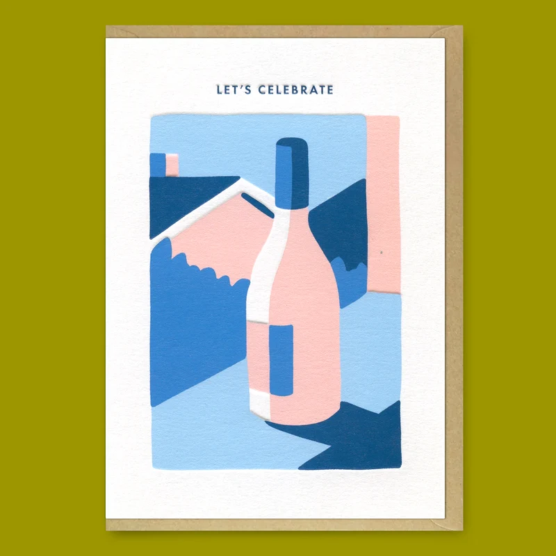 Grußkarte "Let´s celebrate" | Schöne Klappkarte | Miles Tewson