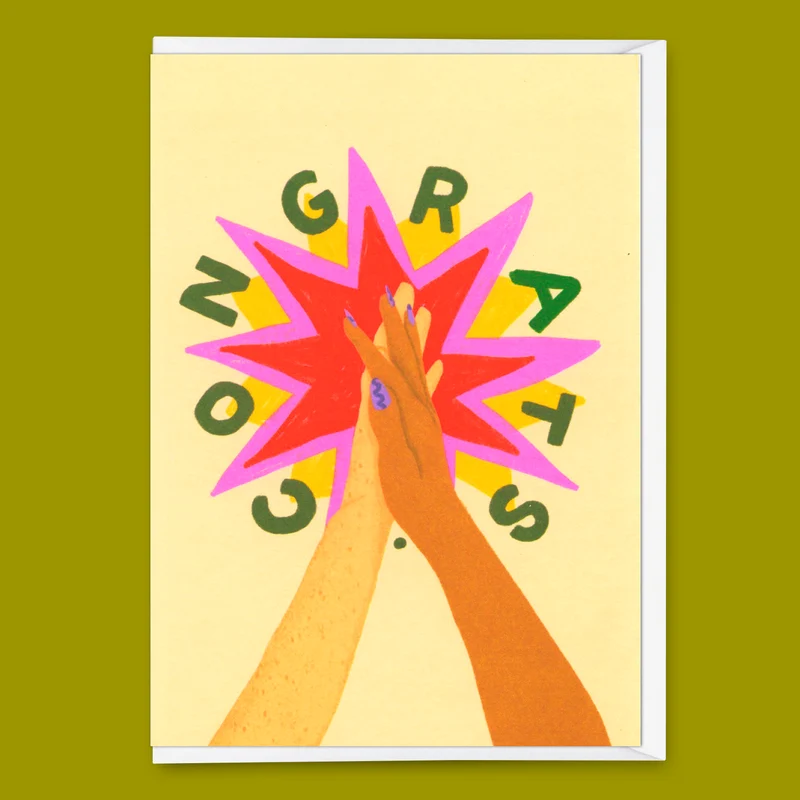 Grußkarte "Congrats Clap" | Coole Klappkarte für jeden Anlass