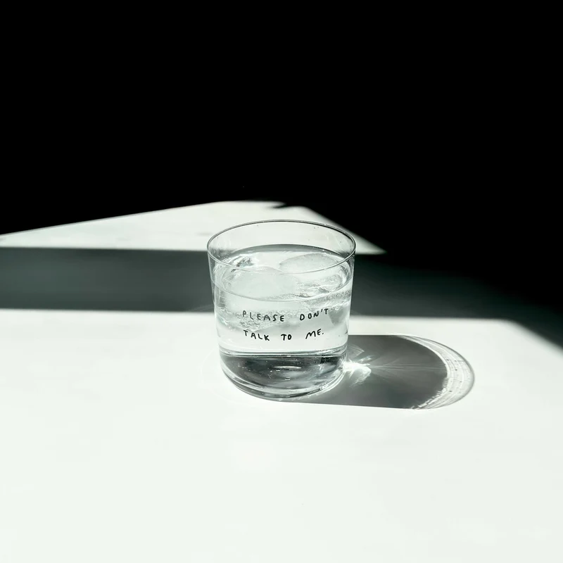 Trinkglas „Please Don't Talk to Me“ | Witziger Spruch | YAHYA Studio