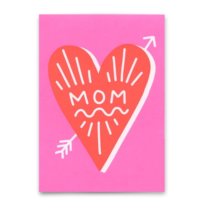 Postkarte "Mom" | Schöne Karte zum Muttertag