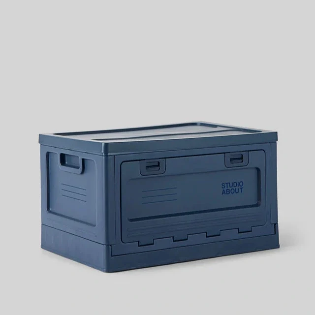 Aufbewahrungsbox „Large Dark Blue“ | Klare Form, tiefer Ton | Studio About