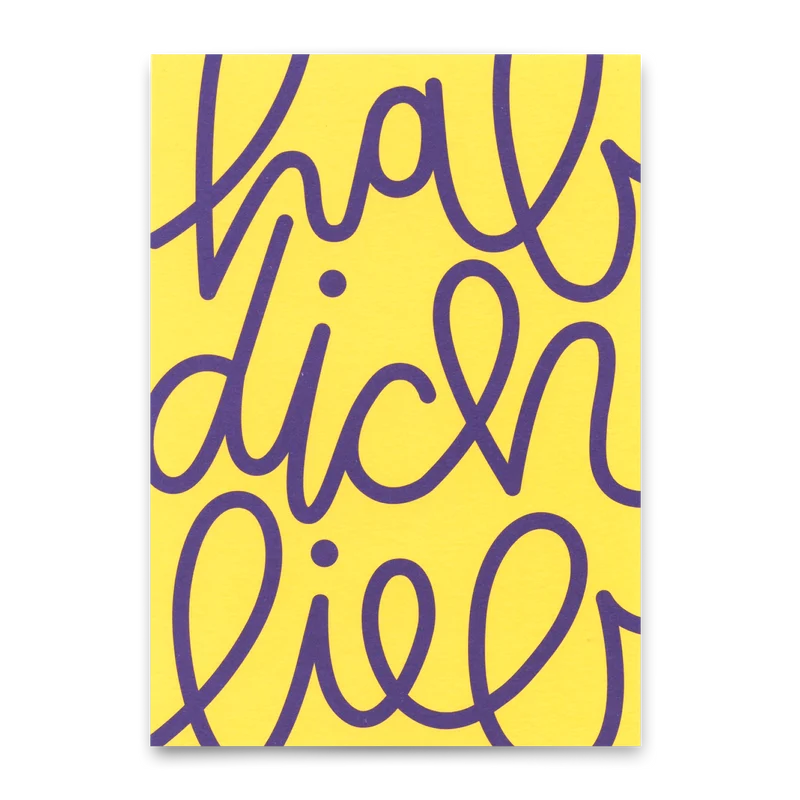 Postkarte "Hab dich lieb" | Ausgefallene Karte für Verliebte