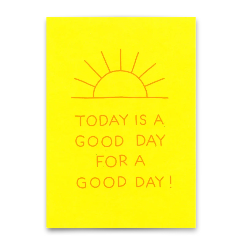 Postkarte "Good day" | Besondere Karte mit Spruch für jeden Anlass