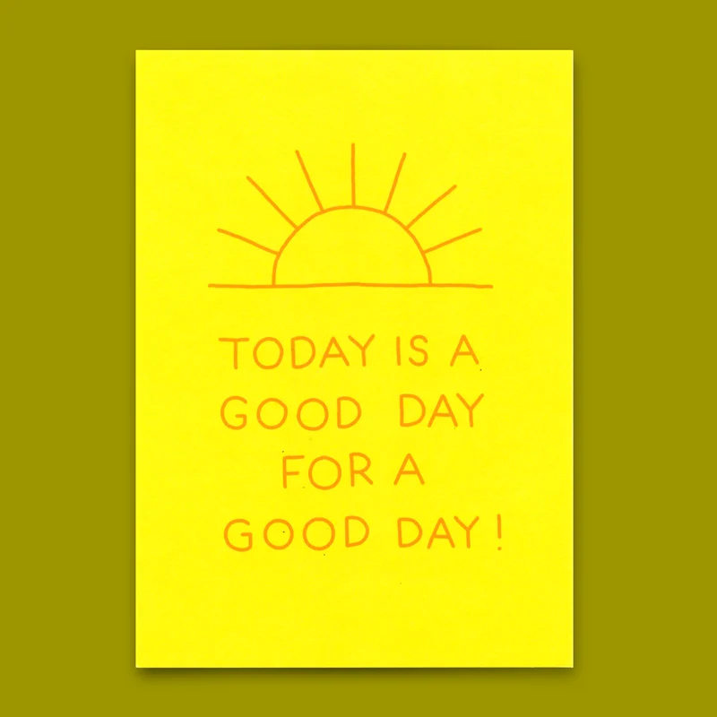 Postkarte "Good day" | Besondere Karte mit Spruch für jeden Anlass