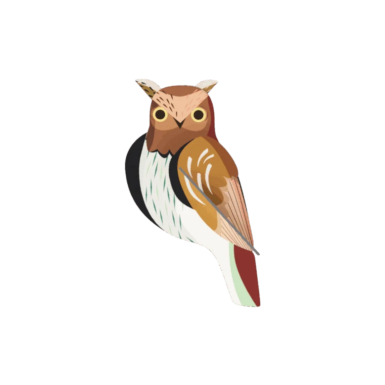 Wanddeko studio ROOF “Tawny Owl” | Eulendeko aus Karton