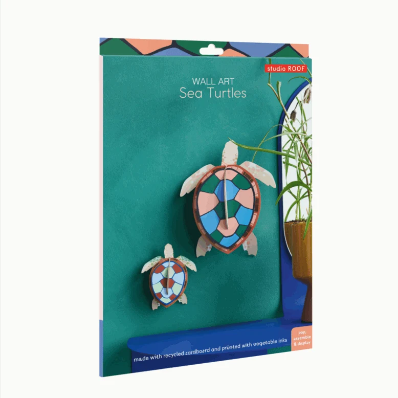 Wanddeko studio ROOF “Sea Turtles” | Meeresschildkröten-Deko aus Karton