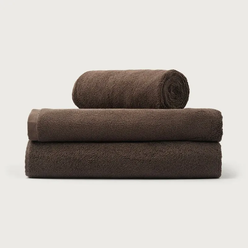 Badelaken „Naram Coffee 100×150 cm“ | Edler Farbton | BONGUSTA