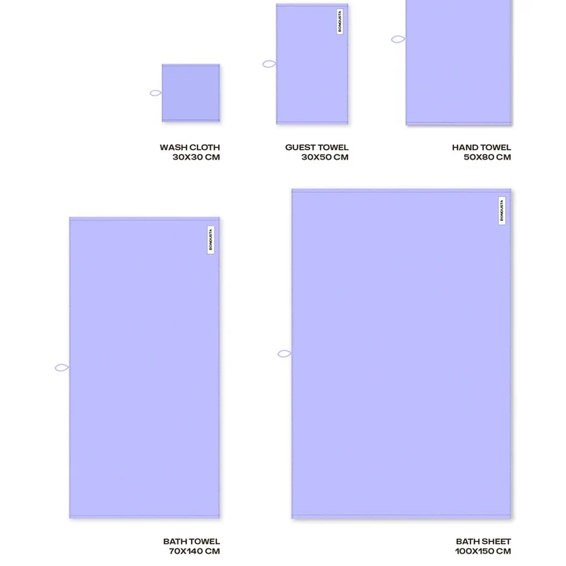 Gästehandtuch „Naram Lavender Blue 30×50 cm“ | Frisch & soft | BONGUSTA