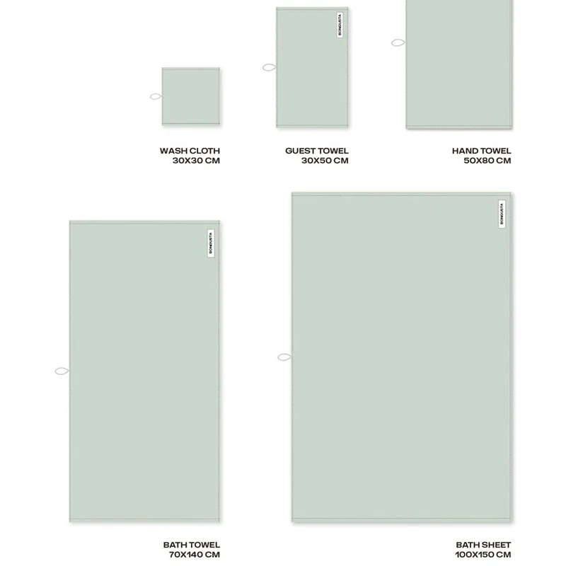 Gästehandtuch „Naram Silver Sage 30×50 cm“ | Dezent & stilvoll | BONGUSTA
