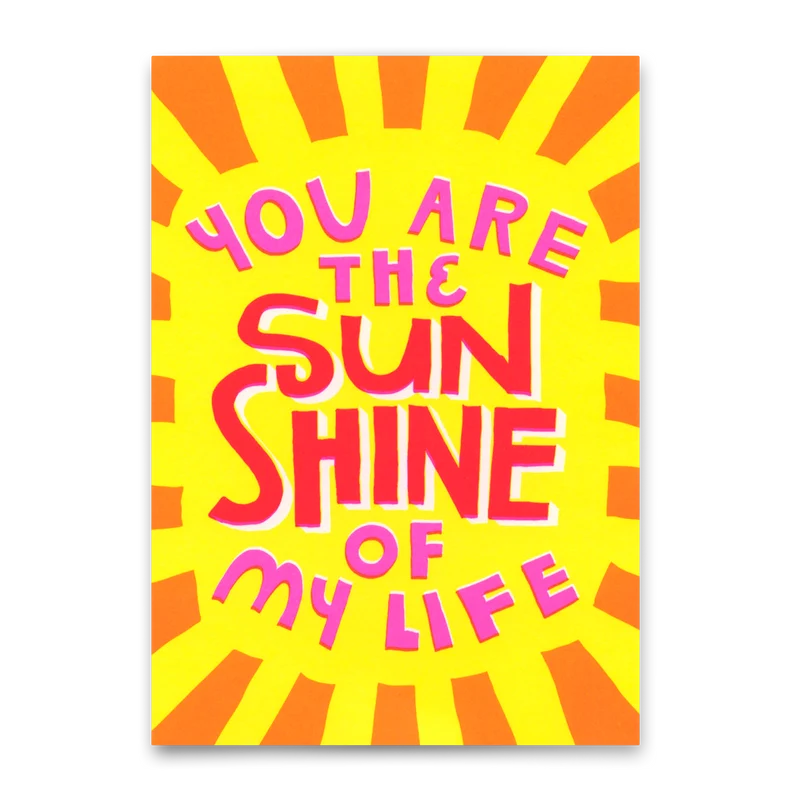 Postkarte "You are the sunshine" | Besondere Karte mit Spruch