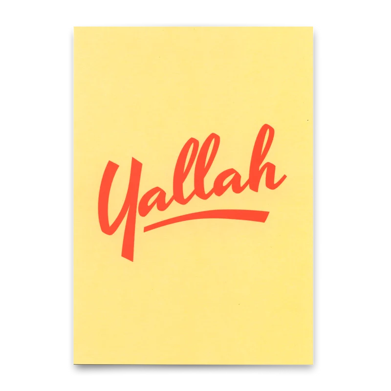Postkarte "Yallah" | Coole Karte für jeden Anlass