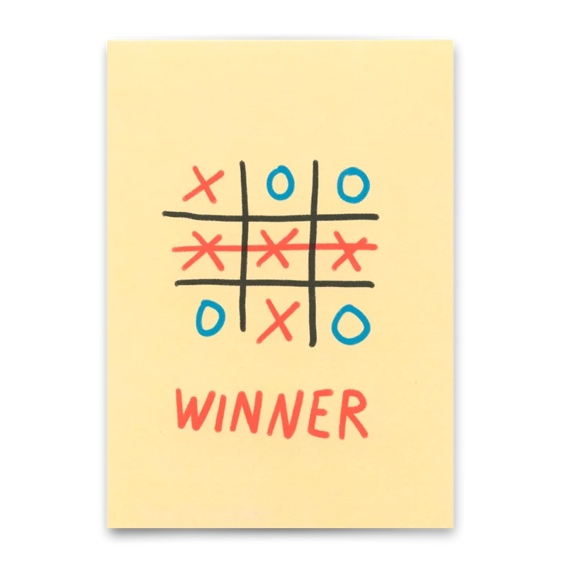 Postkarte "Winner" | Besondere Klappkarte zum Gratulieren