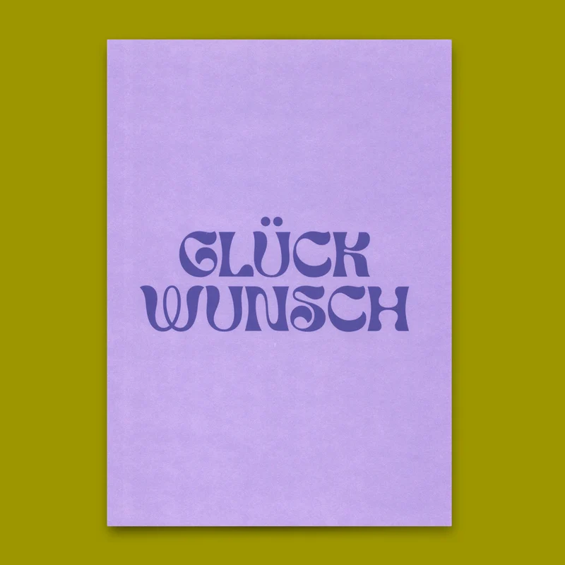 Postkarte "Glückwunsch Lila" | Schöne Karte für jeden Anlass