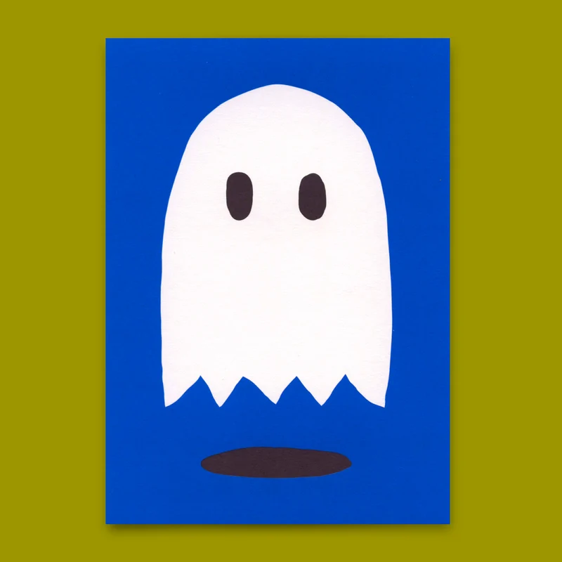 Postkarte "Ghost" | Besondere Karte für jeden Anlass