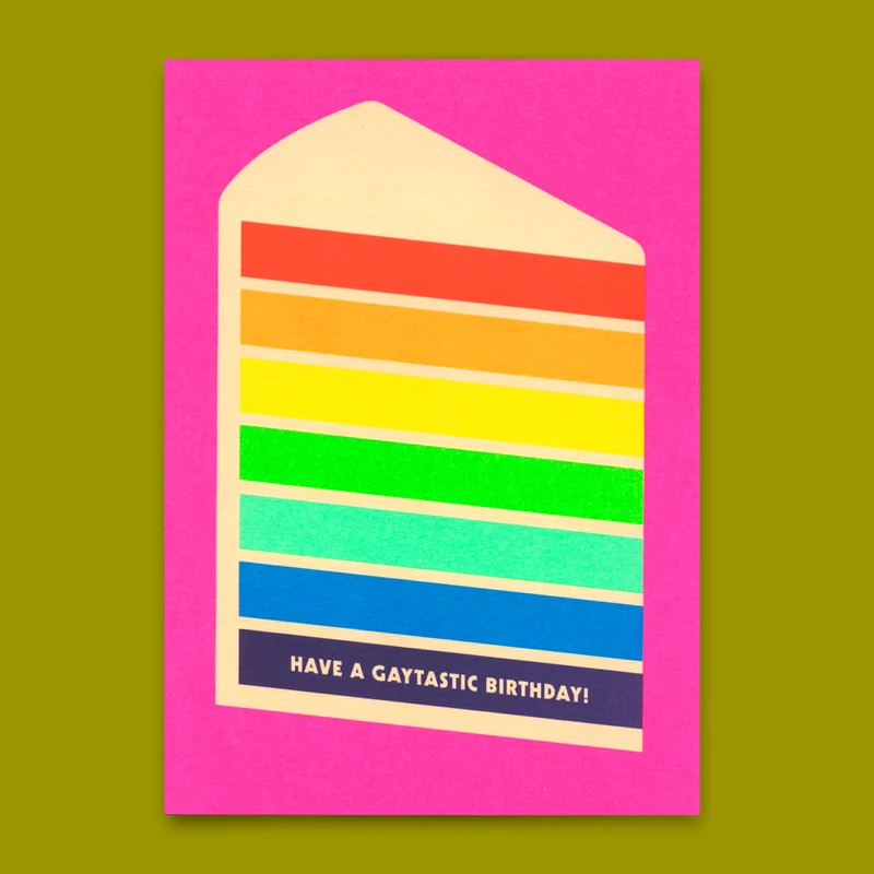 Postkarte "Gaytastic birthday" | Coole Karte zum Geburtstag