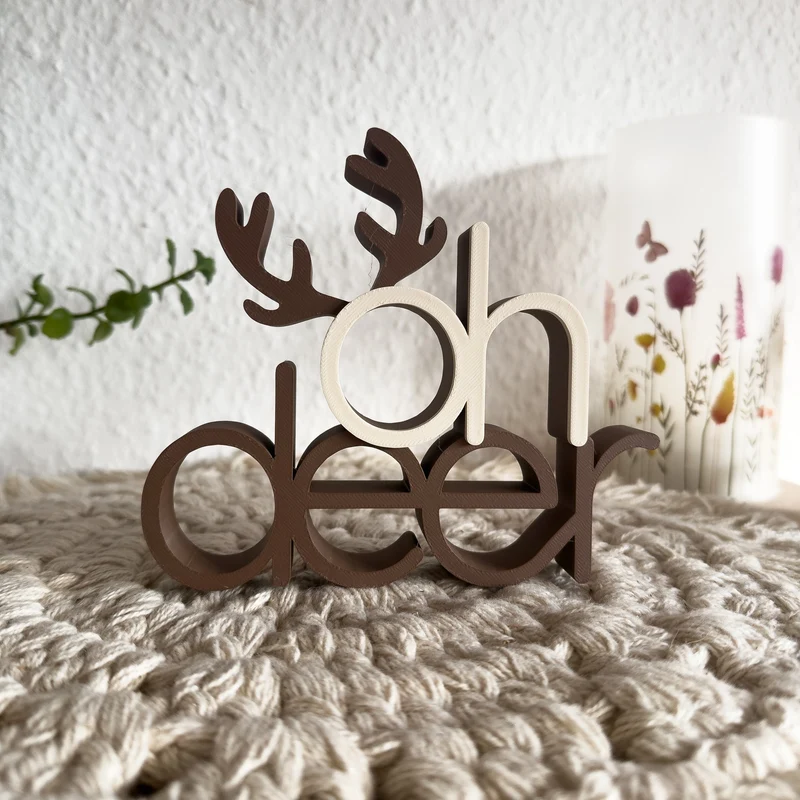 Oh deer Rentier Aufsteller