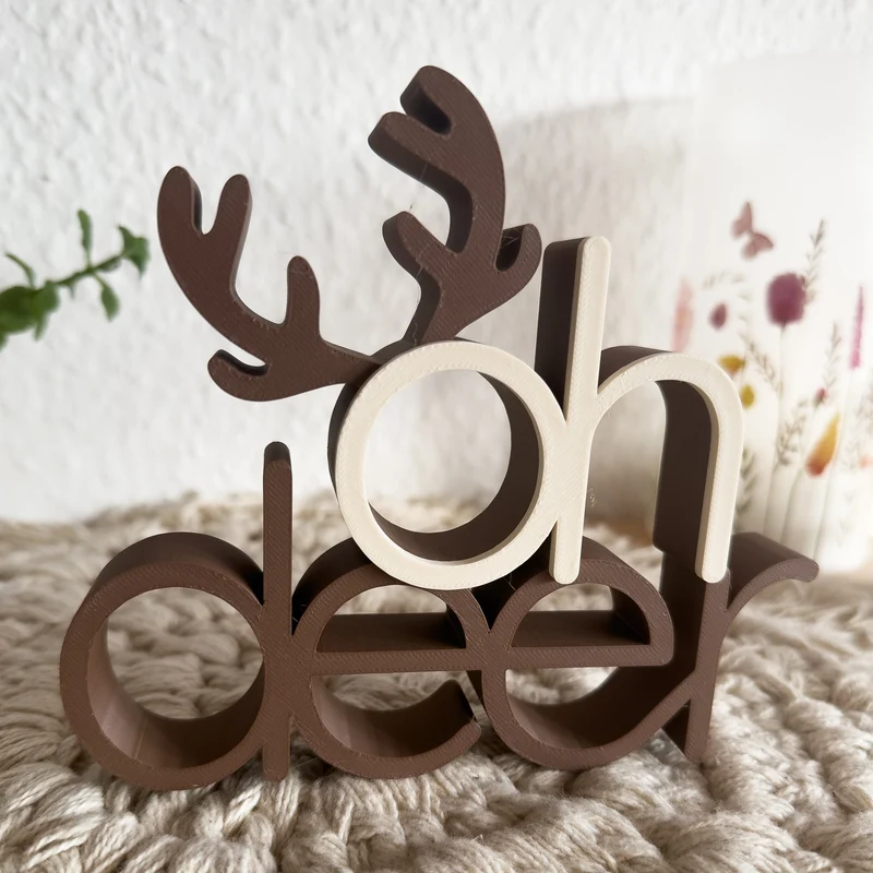 Oh deer Rentier Aufsteller