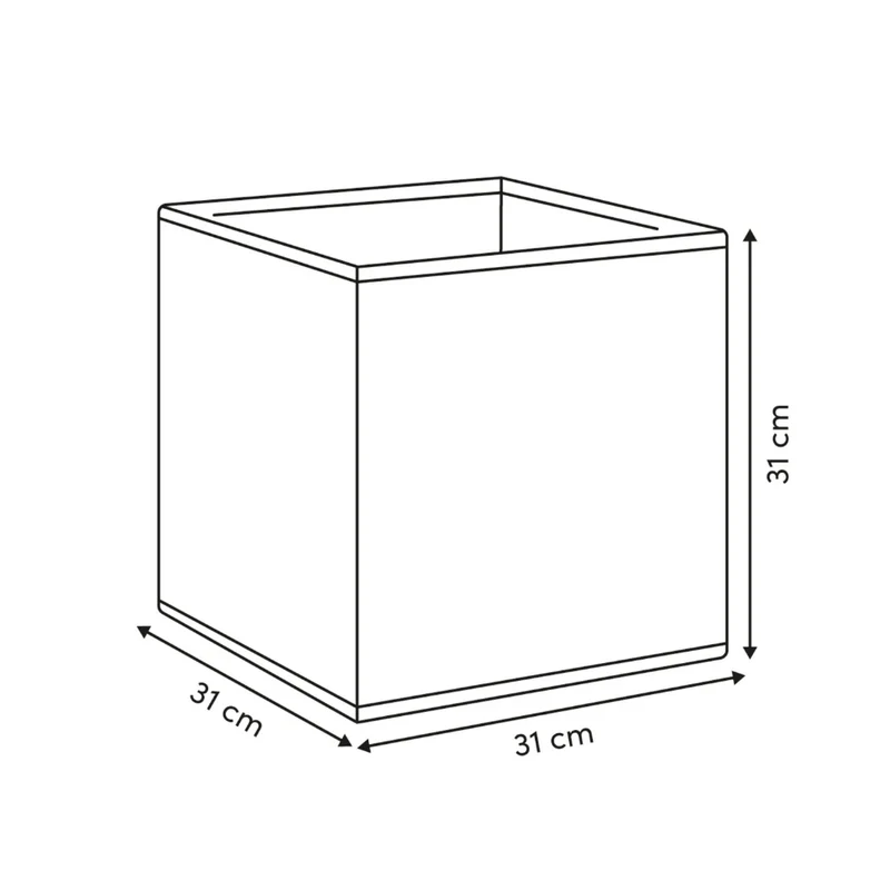 Opbergmand met geweven patroon bruin Five®