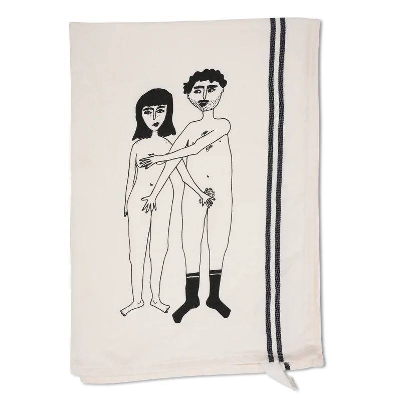 Geschirrtuch helen b "Naked Couple" | 100% Baumwolle | mit Illustrationen von Helen Blanchaert
