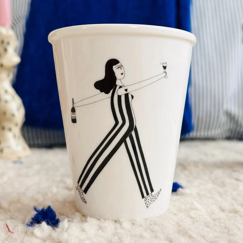Becher helen b "Wine O´Clock" | Design Mug mit Illustrationen von Helen Blanchaert