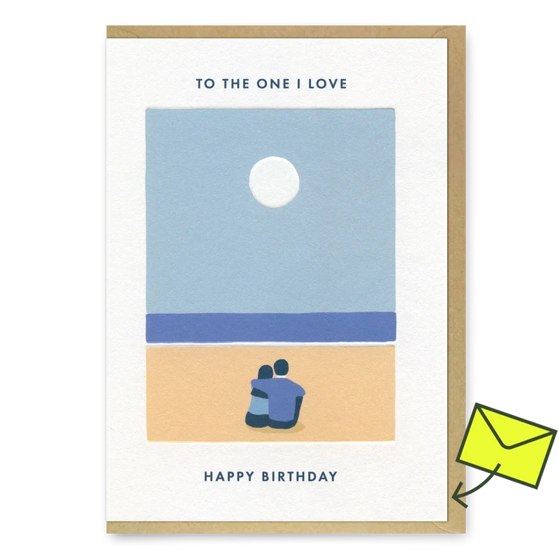 Grußkarte "To the one i love" | Schöne Klappkarte | Miles Tewson