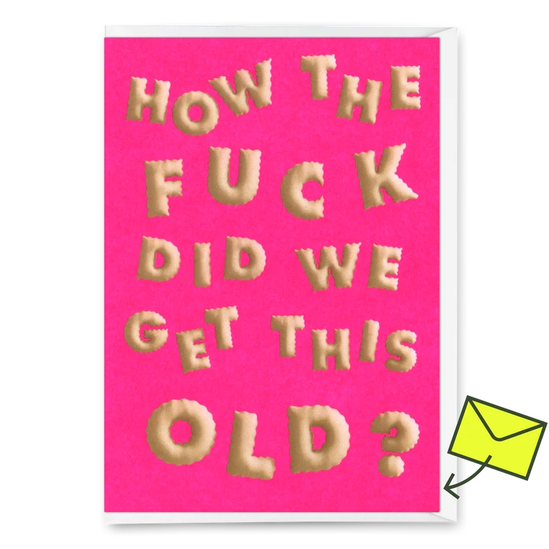 Grußkarte "This old" | Lustige Klappkarte zum Geburtstag