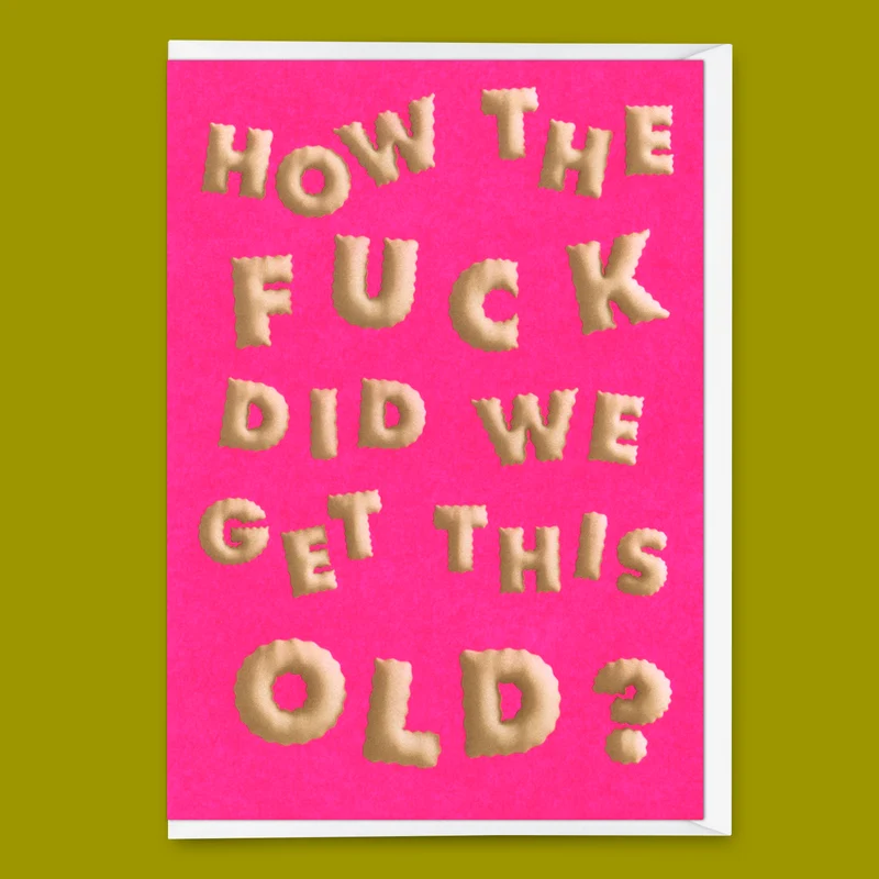 Grußkarte "This old" | Lustige Klappkarte zum Geburtstag