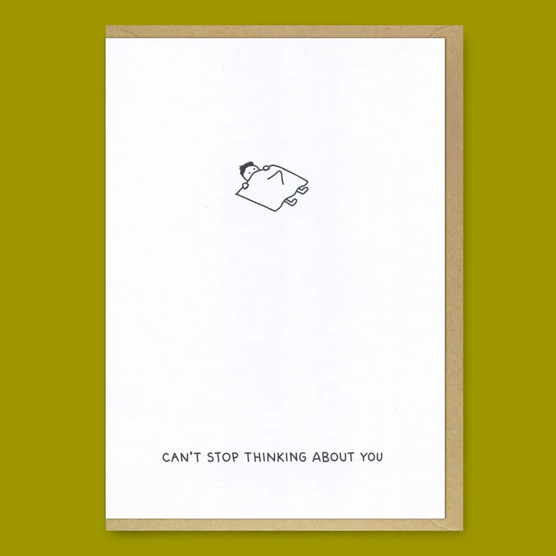 Grußkarte "Thinking about you" | Geburtstagskarte | Dicks Don’t Lie