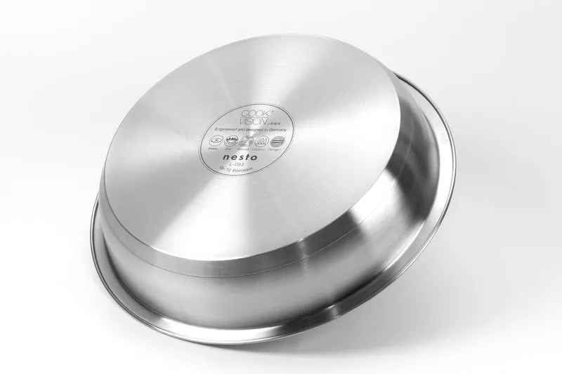 nesto Edelstahl-Pfanne Ø 28 cm x 6,2 cm, unbeschichtet