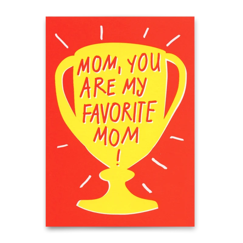 Postkarte "Favorite mom" | Besondere Karte mit Spruch zum Muttertag