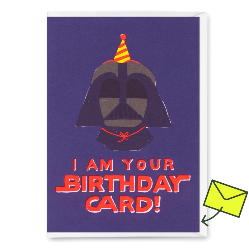 Grußkarte "I am your birthday card" | Lustige Klappkarte zum Geburtstag