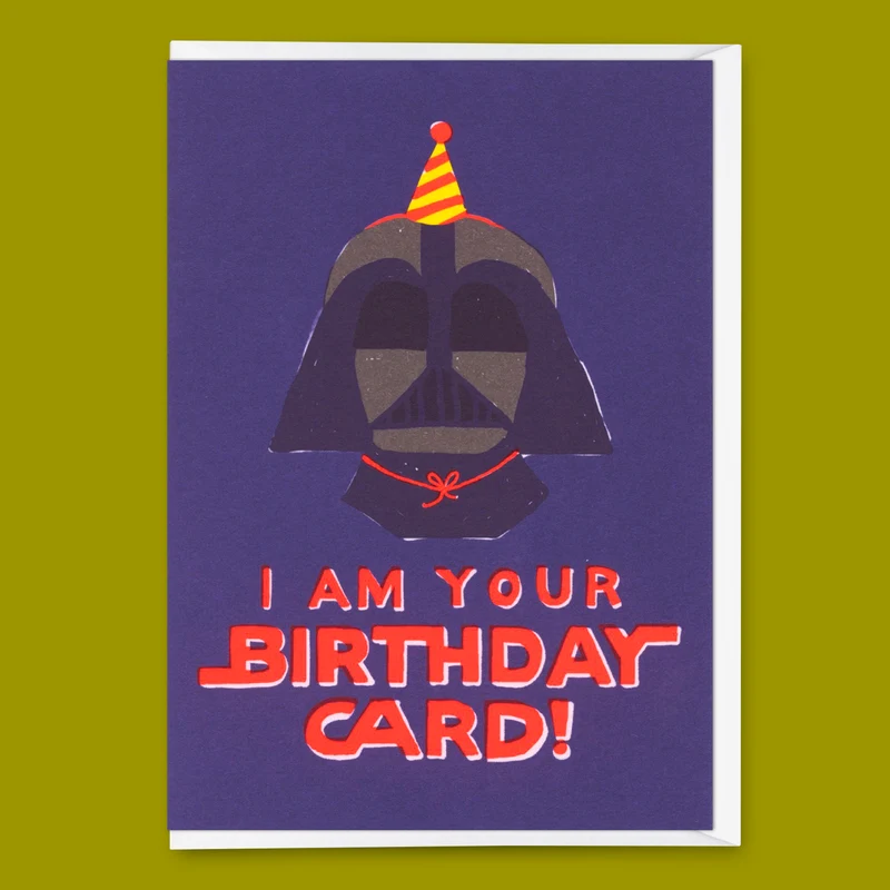 Grußkarte "I am your birthday card" | Lustige Klappkarte zum Geburtstag