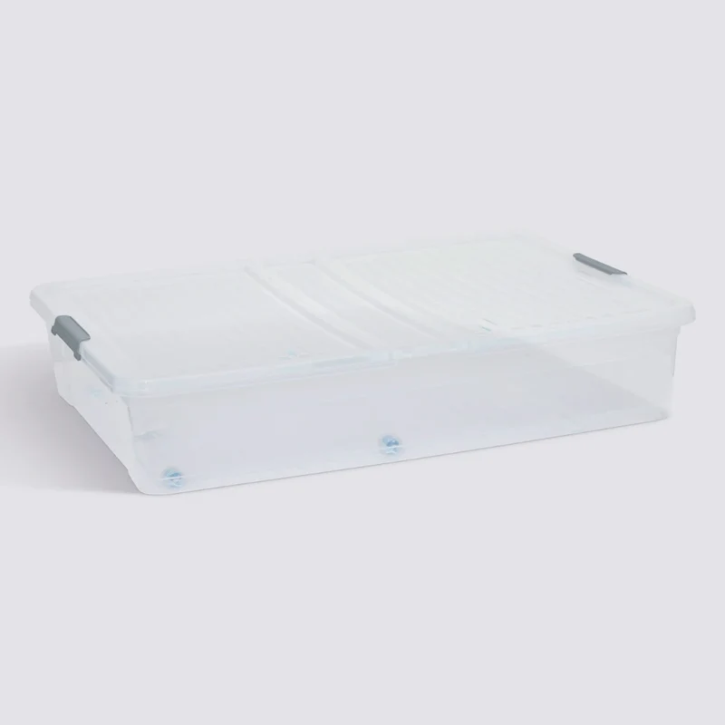 Opbergbox onder bed op wielen en klapdeksel 53 liter Five®