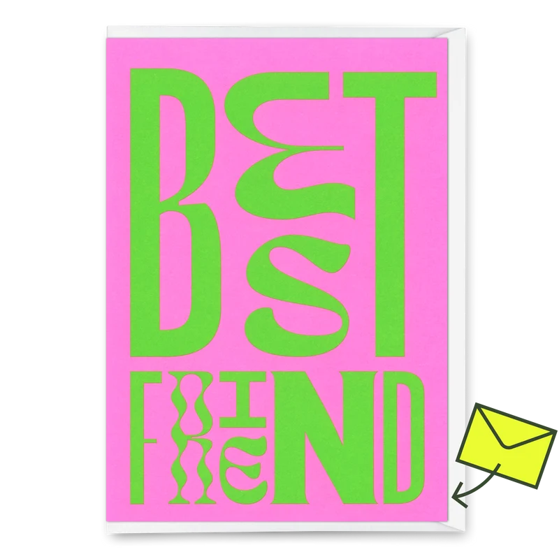 Grußkarte "Best Friends Forever" | Besondere Klappkarte für Freunde