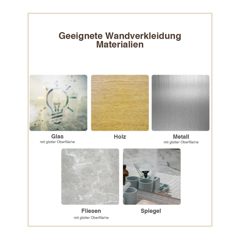 Creliv Zahnbürstenhalter 2x Tragbares Zahnbürstenhalter Selbstklebend für Badezimmer, (2-St)