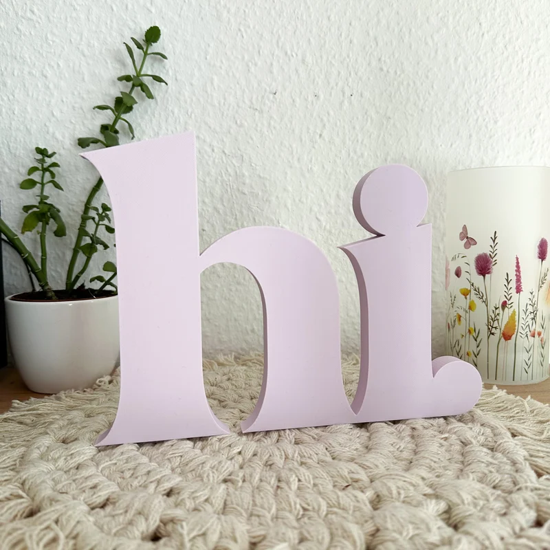 hi. Deko Aufsteller