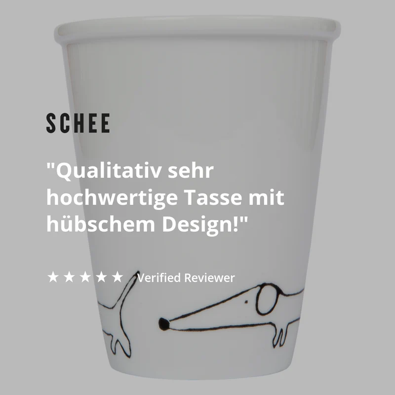Becher helen b "Teckel" | Design Mug mit Illustrationen von Helen Blanchaert