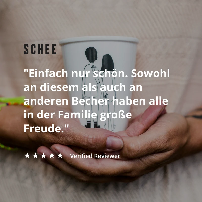 Becher helen b "Naked Couple Back" | Design Mug mit Illustrationen von Helen Blanchaert