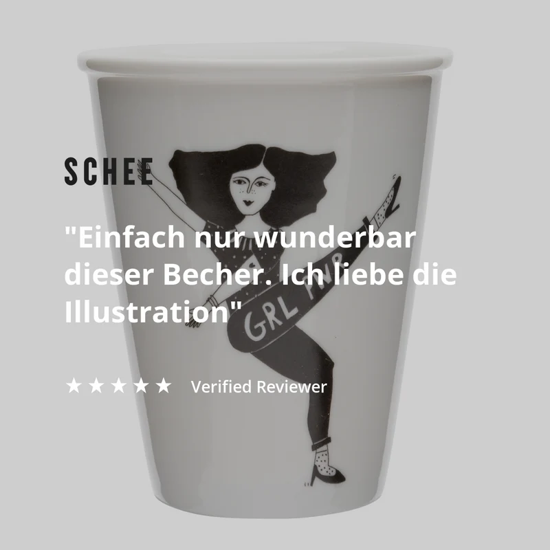 Becher helen b "Grl Pwr" | Design Mug mit Illustrationen von Helen Blanchaert