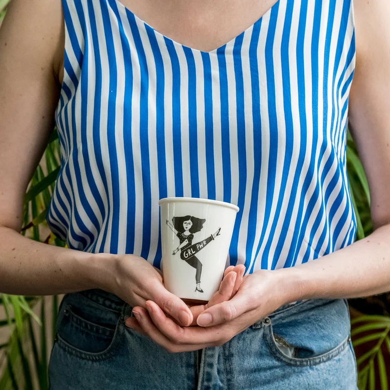 Becher helen b "Grl Pwr" | Design Mug mit Illustrationen von Helen Blanchaert