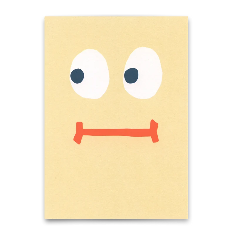 Postkarte "Face" | Besondere Karte für jeden Anlass