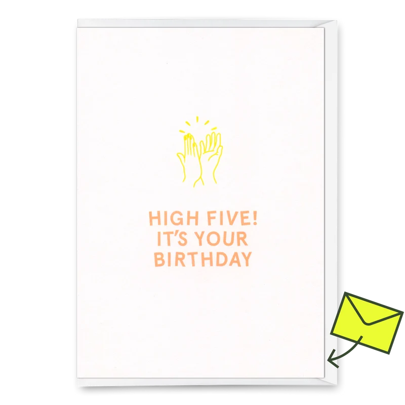 Grußkarte "High Five" | Coole Klappkarte zum Geburtstag