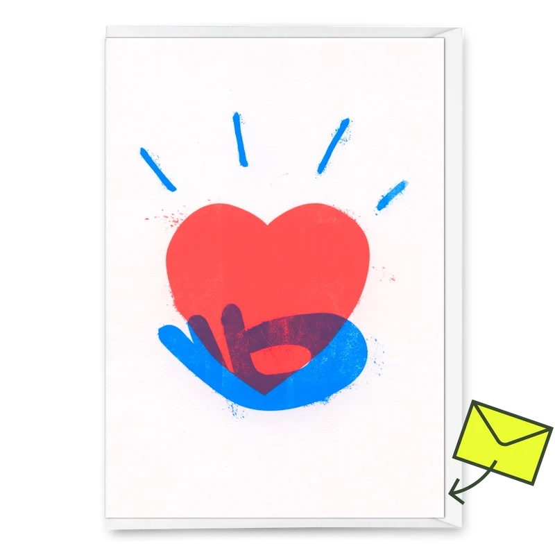 Grußkarte "Heart" | Schöne Klappkarte für Verliebte