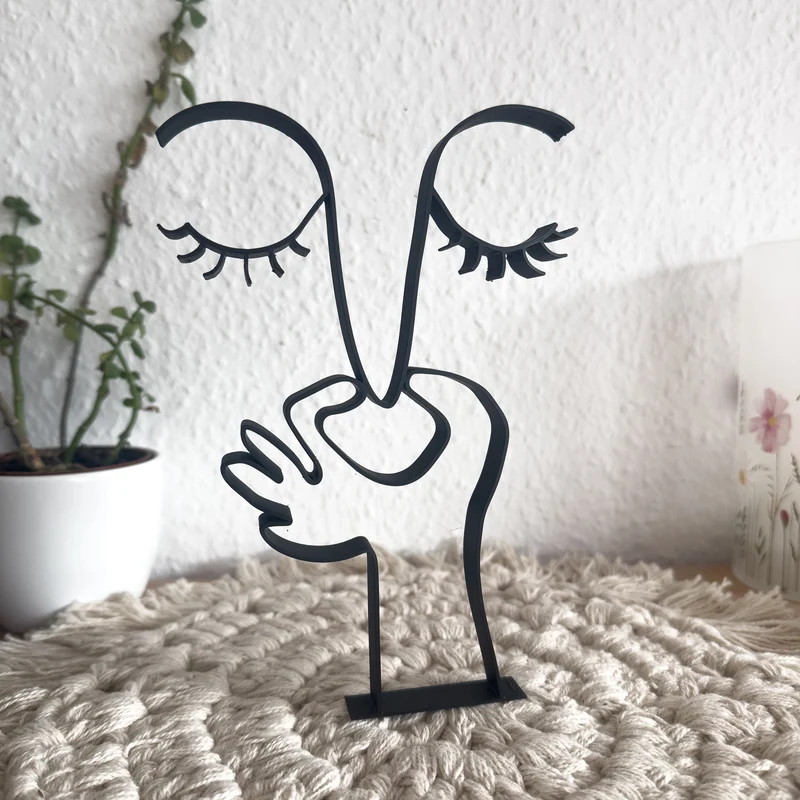 Lustiges Toilettenschild (Stinkt Zeichen) Line Art