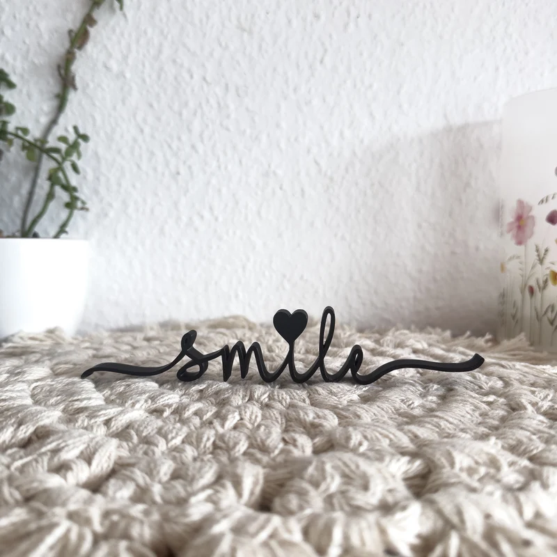 Smile Deko Aufsteller