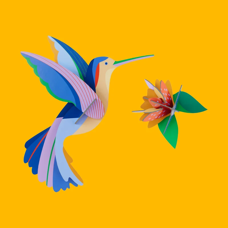 Wanddeko „Paradise Bird Hummingbird“ Studio ROOF | Feine Wandgestaltung