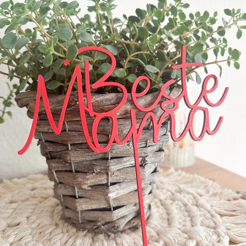 Beste Mama - Blumenstecker