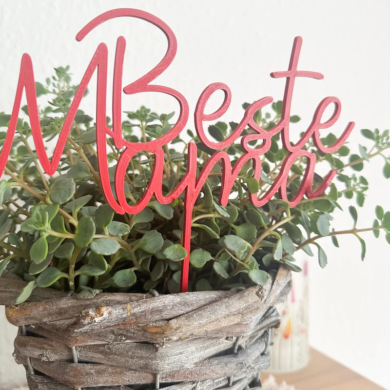Beste Mama - Blumenstecker