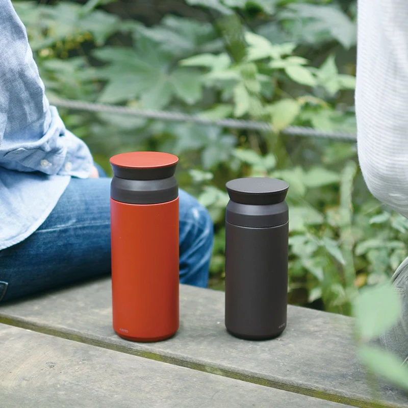 Thermobecher "Travel Tumbler" Black 350ml | doppelwandig isoliert | KINTO